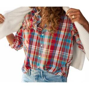 Frank & Eileen Barry Multicolor Plaid Button Down Shirt